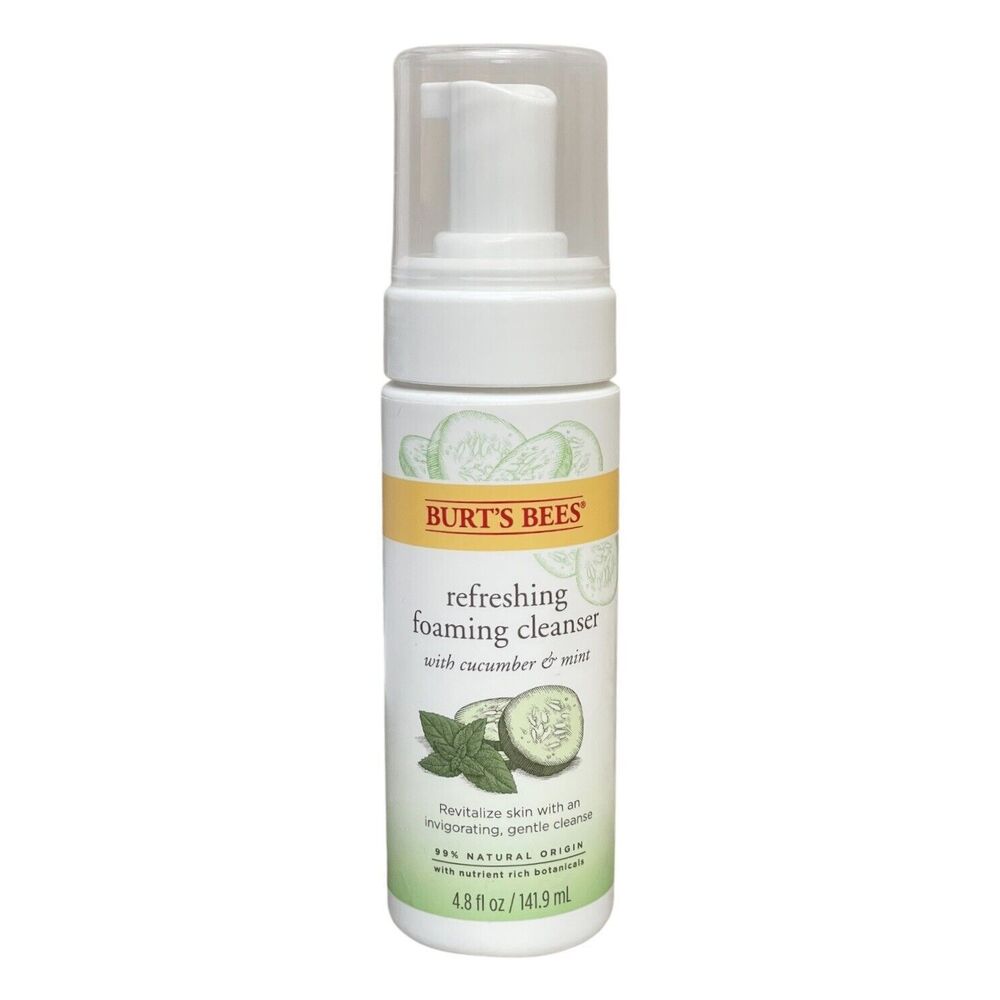 Burt's Bees Refreshing Foaming Cleanser, Cucumber and Mint 4.8 oz